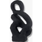 Czarne Rzeźby ceramiczne o wysokości 32 cm 