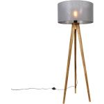 Przecenione Szare Lampy w stylu wiejskim drewniane marki Qazqa - gwint żarówki: E27 