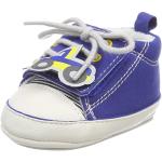 Niebieskie Sneakersy na rzepy dla niemowląt z motywem płócienne marki Sterntaler w rozmiarze 16 