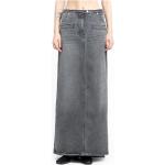 Szare Spódnice z guzikami damskie dżinsowe marki Courreges w rozmiarze XS 