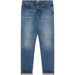 Niebieskie Proste jeansy męskie Tapered fit rurki dżinsowe marki EDWIN japońskie 