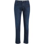 Niebieskie Proste jeansy męskie dżinsowe marki Emporio Armani 