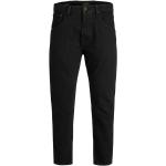 Czarne Szerokie jeansy męskie dżinsowe marki Jack & Jones 