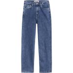 Niebieskie Proste jeansy damskie w stylu retro dżinsowe o szerokości 26 o długości 30 marki Tommy Hilfiger w rozmiarze XXS 