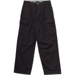 Czarne Spodnie męskie w stylu casual marki Alpha Industries Inc. 