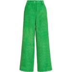 Zielone Spodnie sztruksowe damskie marki Essentiel Antwerp w rozmiarze S 