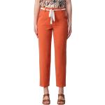 Pomarańczowe Spodnie damskie z wiskozy marki Liu Jo w rozmiarze XS 