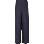 Niebieskie Lniane spodnie damskie marki NIU´ w rozmiarze M 
