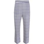 Niebieskie Spodnie z wysokim stanem damskie proste marki Semicouture w rozmiarze M 