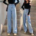 Szare Jeansy ciążowe damskie do prania ręcznego w stylu casual dżinsowe w rozmiarze XL 