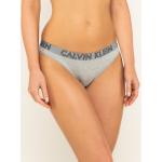 Szare Stringi damskie marki Calvin Klein Underwear w rozmiarze L 