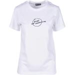Białe Koszulki damskie z krótkimi rękawami eleganckie marki Diesel w rozmiarze L 