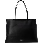 Czarne Shopper bags damskie eleganckie marki Replay 