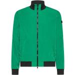 Zielone Kurtki pilotki męskie eleganckie nylonowe marki Peuterey w rozmiarze XL 