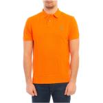 Pomarańczowe Koszulki polo męskie eleganckie bawełniane marki POLO RALPH LAUREN Big & Tall w rozmiarze M 