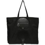 Czarne Shopper bags damskie składane eleganckie marki Paco Rabanne 