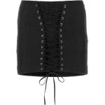Czarne Krótkie spódnice damskie eleganckie w rozmiarze XS 