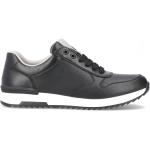 Czarne Sneakersy skórzane męskie eleganckie marki Rieker w rozmiarze 44 