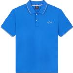 Niebieskie Koszulki polo męskie marki PAUL & SHARK w rozmiarze S 