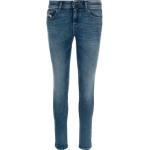 Niebieskie Elastyczne jeansy damskie Skinny fit dżinsowe o szerokości 29 o długości 32 marki Diesel w rozmiarze XXS 