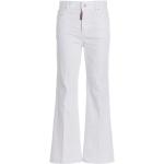 Białe Jeansy dzwony damskie dżinsowe marki D'squared2 w rozmiarze M 