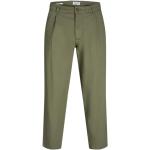 Zielone Spodnie typu chinos męskie o szerokości 27 o długości 34 marki Jack & Jones 