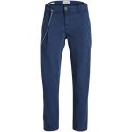 Niebieskie Spodnie typu chinos o szerokości 34 o długości 34 marki Jack & Jones 