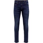Niebieskie Jeansy rurki męskie dżinsowe o szerokości 38 o długości 32 marki Only & Sons 