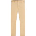 Beżowe Spodnie typu chinos męskie o szerokości 34 o długości 34 marki Tommy Hilfiger 