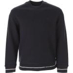 Czarne Swetry męskie z długimi rękawami eleganckie marki Emporio Armani 