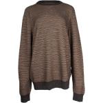 Brązowe Swetry w paski w stylu vintage na zimę marki Louis Vuitton w rozmiarze L 