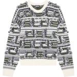 Beżowe Swetry z okrągłym dekoltem eleganckie marki Diesel w rozmiarze L 