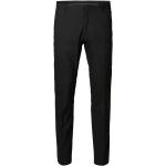 Czarne Eleganckie spodnie męskie marki Selected Selected Homme w rozmiarze XL 