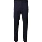 Niebieskie Eleganckie spodnie męskie marki Selected Selected Homme w rozmiarze XL 