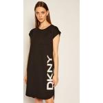 Przecenione Czarne Sukienki dzienne damskie marki DKNY | Donna Karan w rozmiarze S 