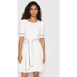 Przecenione Białe Sukienki dzienne damskie marki DKNY | Donna Karan w rozmiarze XXS 