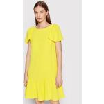 Przecenione Żółte Sukienki dzienne damskie marki DKNY | Donna Karan w rozmiarze XXS 