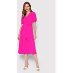 Przecenione Różowe Sukienki dzienne damskie marki DKNY | Donna Karan w rozmiarze XXS 