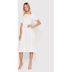 Przecenione Białe Sukienki dzienne damskie marki DKNY | Donna Karan w rozmiarze XXS 