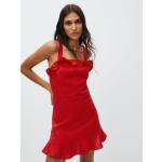 Przecenione Czerwone Sukienki dzienne damskie marki Mango w rozmiarze XL 