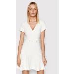 Przecenione Białe Sukienki dzienne damskie marki MORGAN w rozmiarze L 
