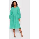Przecenione Zielone Sukienki dzienne damskie marki Pieces w rozmiarze XS 