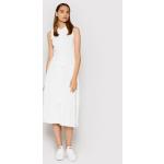 Przecenione Białe Sukienki dzienne damskie marki Tommy Hilfiger w rozmiarze L 