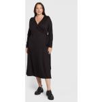 Przecenione Czarne Sukienki dzienne damskie marki Tommy Hilfiger w rozmiarze 3 XL 