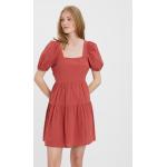 Przecenione Czerwone Sukienki dzienne damskie marki Vero Moda w rozmiarze XS 