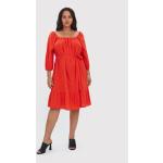 Przecenione Czerwone Sukienki dzienne damskie marki Vero Moda w rozmiarze XL 