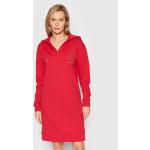 Przecenione Czerwone Sukienki z dzianiny damskie marki Armani Exchange w rozmiarze XS 