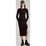 Czarne Sukienki z długim rękawem damskie z długimi rękawami w stylu minimal maxi marki House w rozmiarze XL 