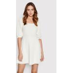 Przecenione Białe Sukienki z dzianiny damskie marki ONLY w rozmiarze XL 