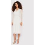 Przecenione Białe Sukienki koktajlowe damskie marki nissa w rozmiarze L 
